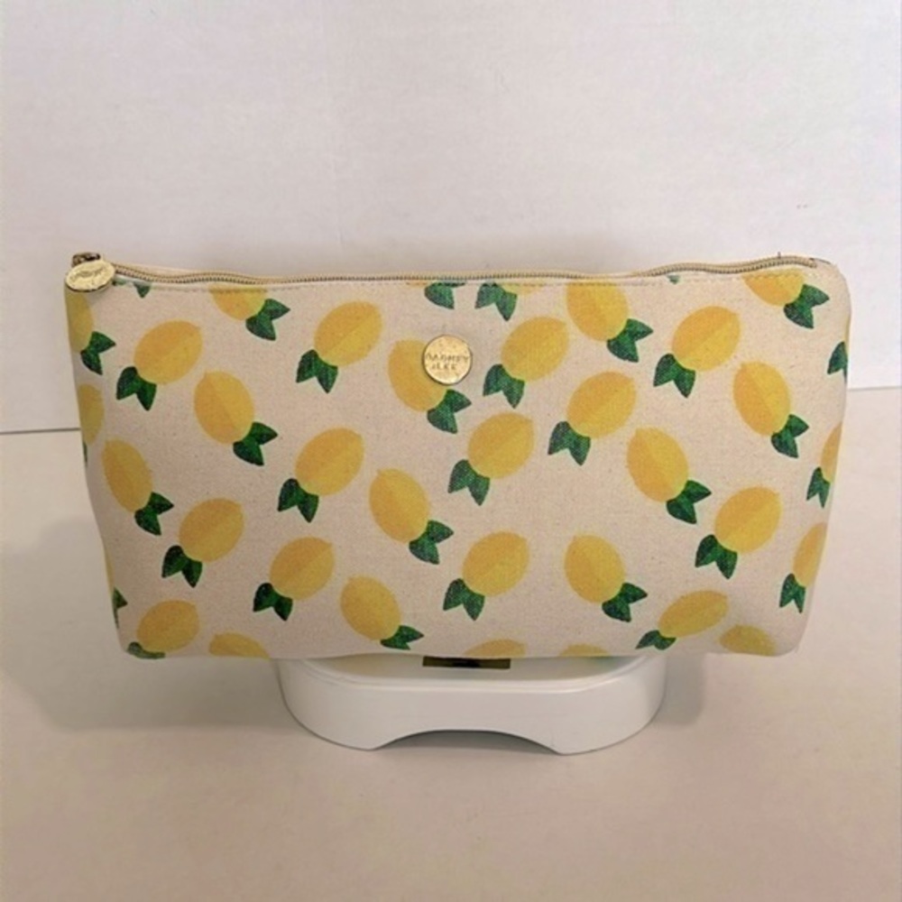 dabney lee cosmetic bag lemon themed GUC